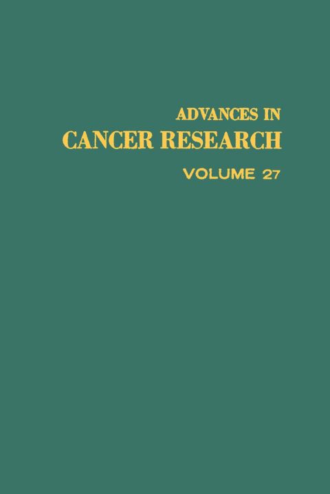 Cover image for book ADVANCES IN CANCER RESEARCH, VOLUME 27