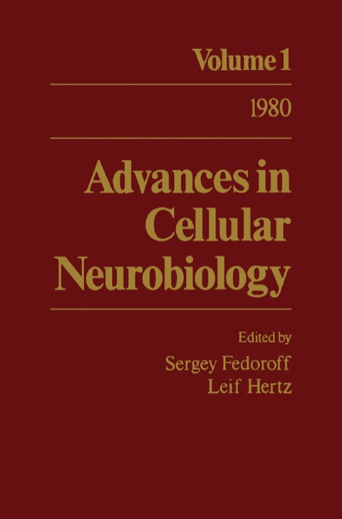 Cover image for book Advances in Cellular Neurobiology: Volume 1