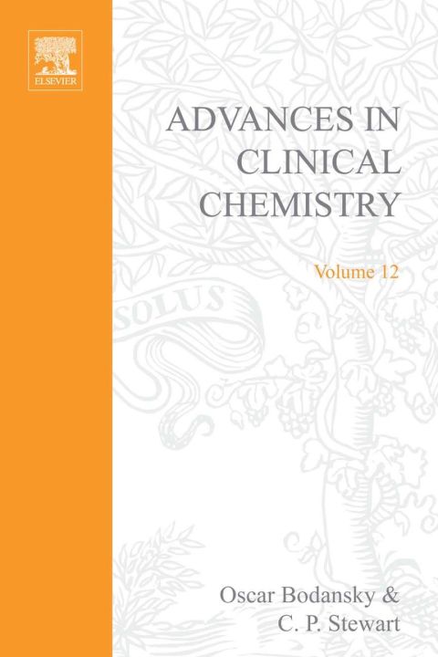 Cover image for book ADVANCES IN CLINICAL CHEMISTRY VOL 12