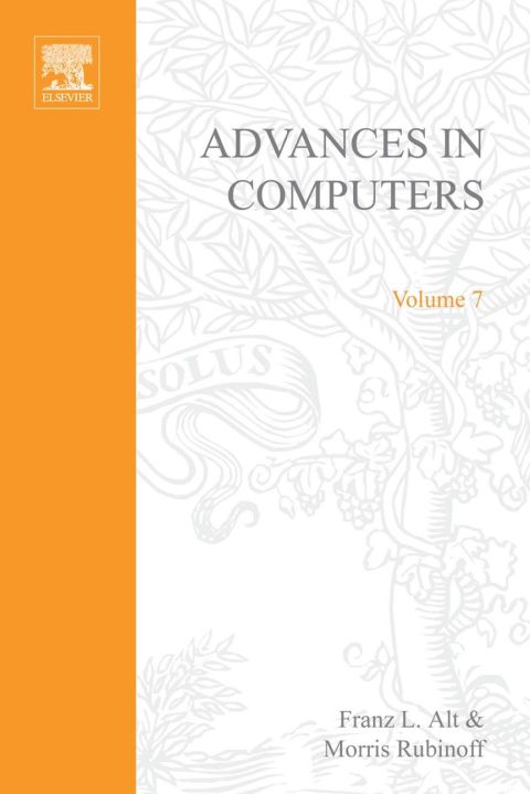 [1825 days] ADVANCES IN COMPUTERS VOL 7