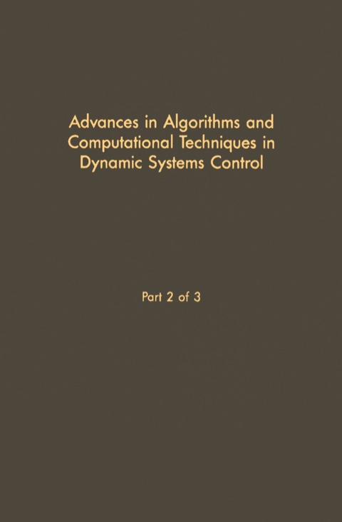 Cover image for book Control and Dynamic Systems V29: Advances in Theory and Applications