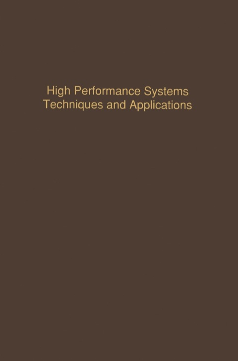 Cover image for book Control and Dynamic Systems V53: High Performance Systems Techniques and Applications: Advances in Theory and Applications
