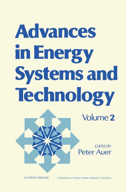 Cover image for book Advances in Energy Systems and Technology: Volume 2