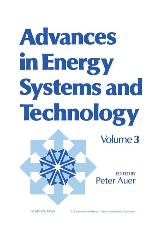 Cover image for book Advances in Energy Systems and Technology: Volume 3