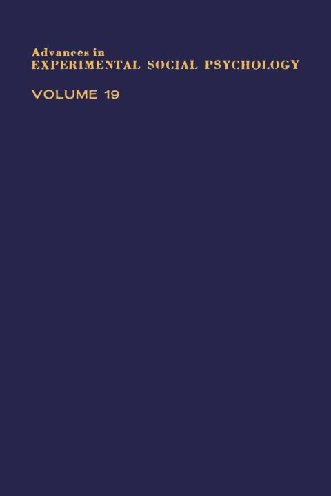 Cover image for book ADV EXPERIMENTAL SOCIAL PSYCHOLOGY,V 19
