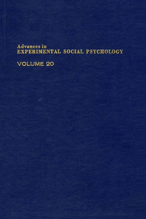 Cover image for book ADV EXPERIMENTAL SOCIAL PSYCHOLOGY,V 20