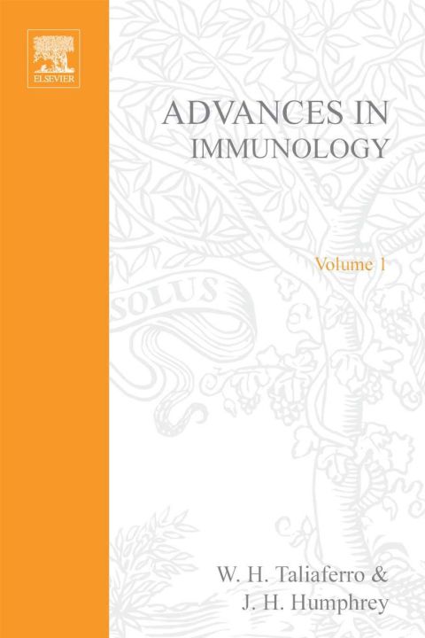 Cover image for book ADVANCES IN IMMUNOLOGY VOLUME 1