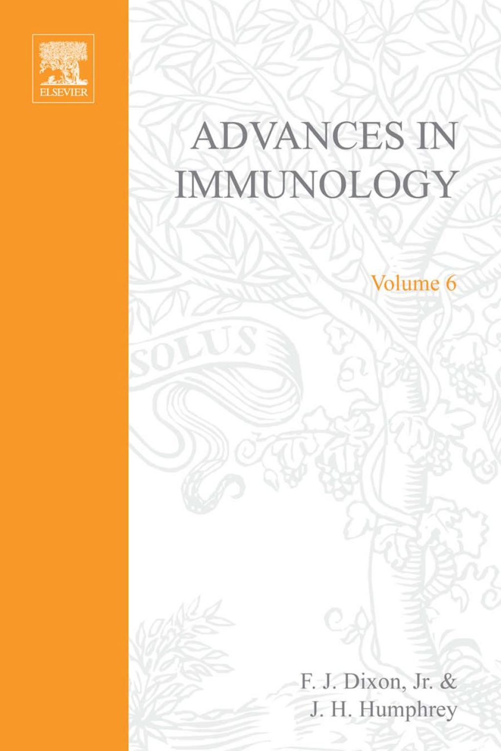 ADVANCES IN IMMUNOLOGY VOLUME 6 (eBook) - AUTHOR,  UNKNOWN