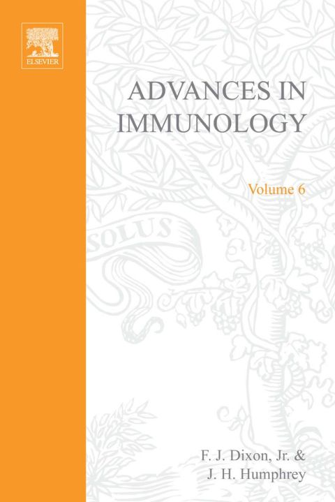 Cover image for book ADVANCES IN IMMUNOLOGY VOLUME 6