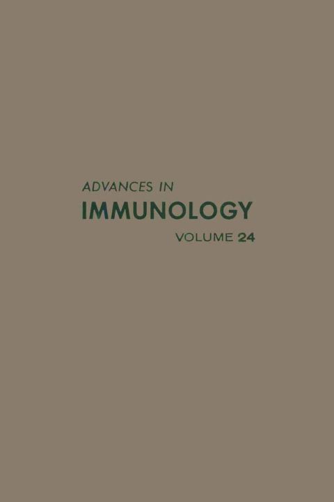 [1825 days] ADVANCES IN IMMUNOLOGY VOLUME 24