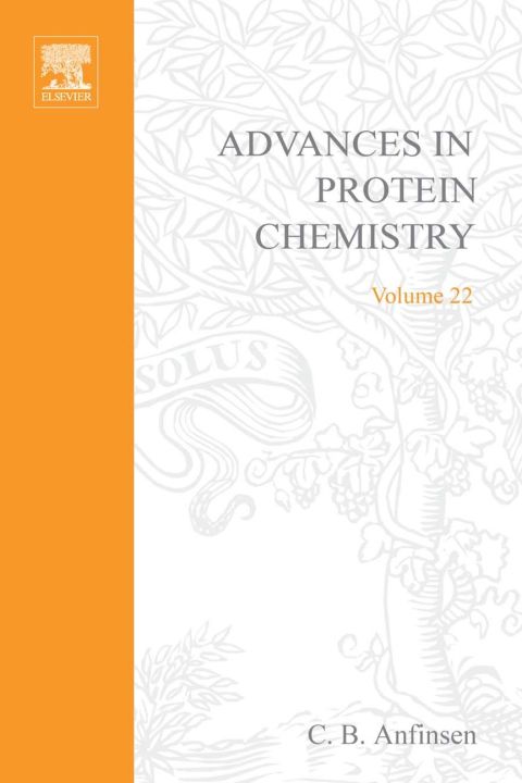 Cover image for book ADVANCES IN PROTEIN CHEMISTRY VOL 22