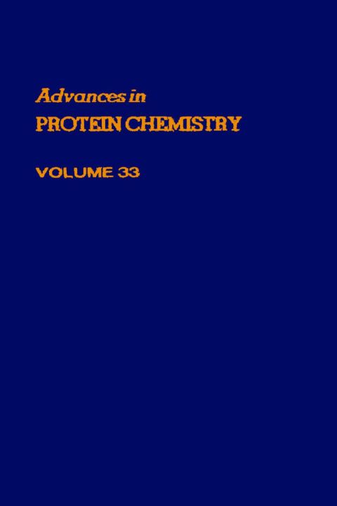 [1825 days] ADVANCES IN PROTEIN CHEMISTRY VOL 33