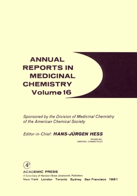 Cover image for book ANNUAL REPORTS IN MED CHEMISTRY V16 PPR