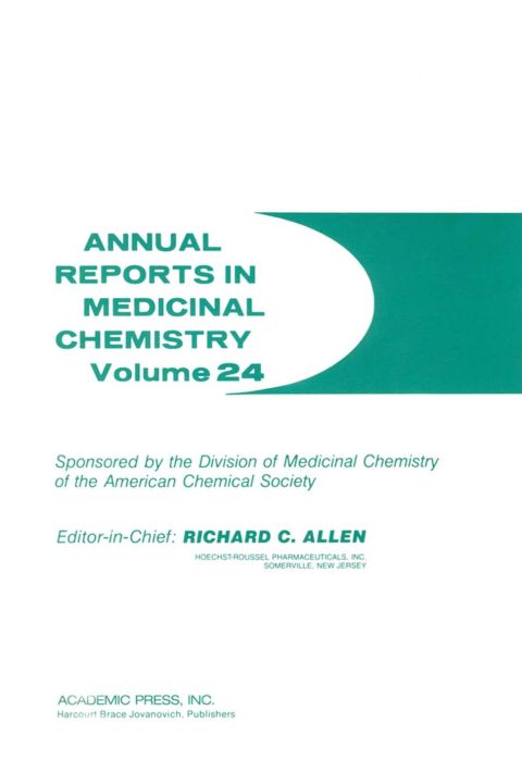 Cover image for book ANNUAL REPORTS IN MED CHEMISTRY V24 PPR
