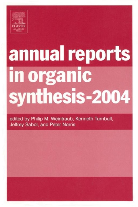 Cover image for book Annual Reports in Organic Synthesis