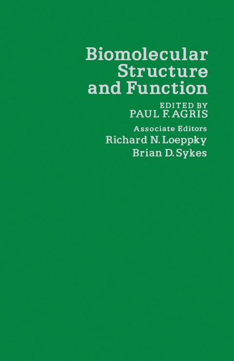 Cover image for book Biomolecular Structure and Function