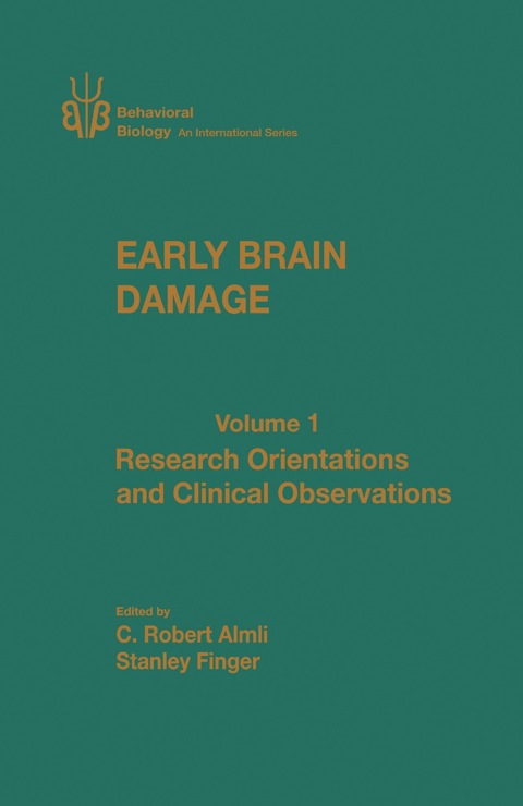 Cover image for book Early Brain Damage V1: Research Orientations and Clinical Observations