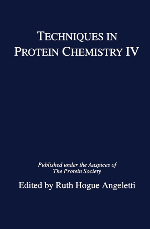 Cover image for book Techniques in Protein Chemistry IV