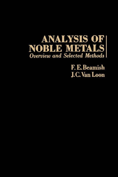 Cover image for book Analysis of Noble Metals: Overview and Selected Methods
