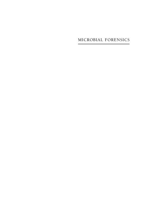 Cover image for book Microbial Forensics