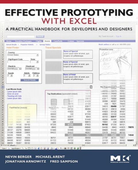 Cover image for book Effective Prototyping with Excel: A practical handbook for developers and designers