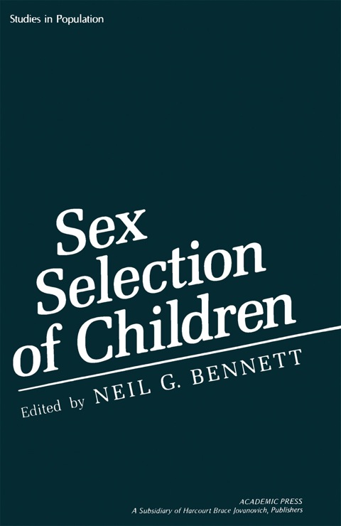 Cover image for book Sex Selection of Children