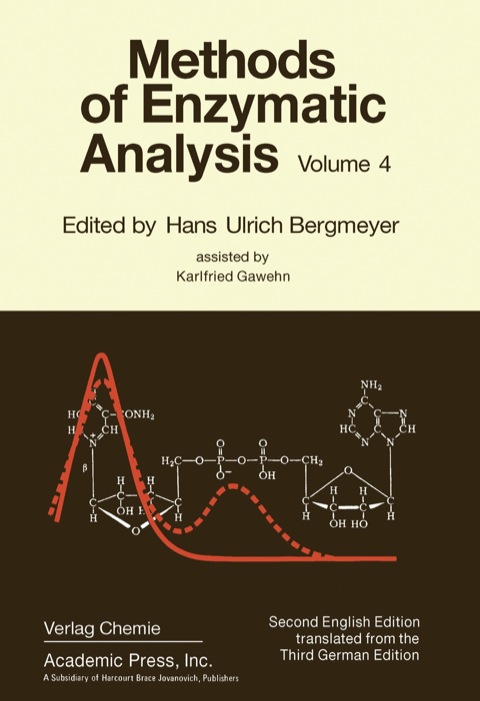 Cover image for book Methods of Enzymatic analysis V4