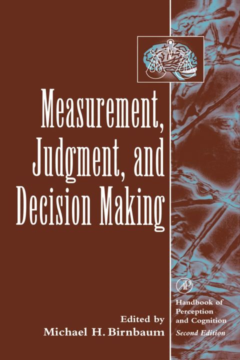 [1825 days] Measurement, Judgment, and Decision Making