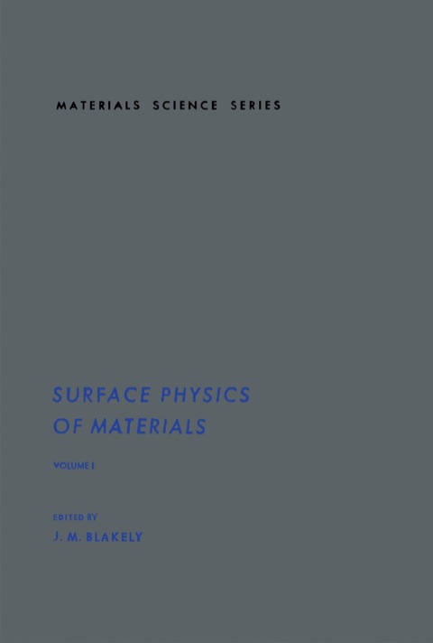 Cover image for book Surface Physics of Materials V1