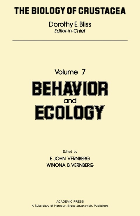 Cover image for book Behavior and Ecology