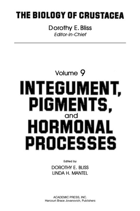 Cover image for book Integument, Pigments, and Hormonal Processes: Volume 9: Integument, Pigments and Hormonal Processes