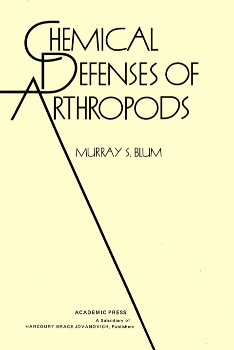 Cover image for book Chemical Defenses of Arthropods