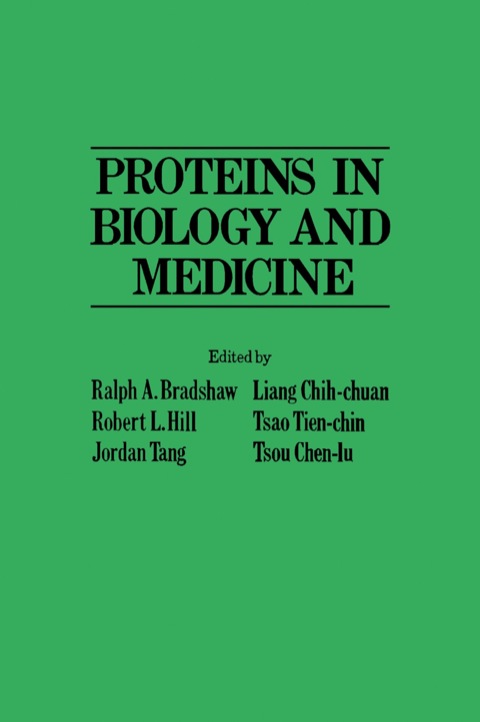 Cover image for book Proteins in Biology and Medicine