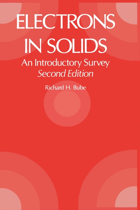 Cover image for book Electrons in Solids 2e: An Introductory Survey