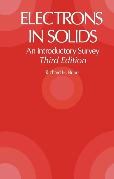 Cover image for book Electrons in Solids: An Introductory Survey