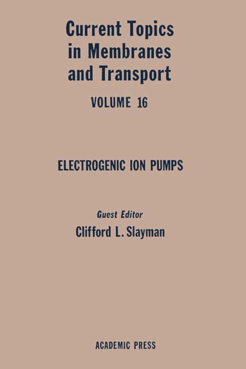 Cover image for book CURR TOPICS IN MEMBRANES & TRANSPORT V16