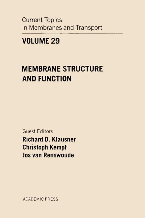 [1825 days] CURR TOPICS IN MEMBRANES & TRANSPORT V29