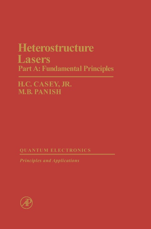 Cover image for book Heterostructure Lasers Part A