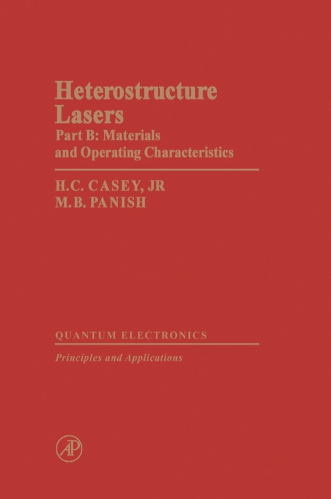 Cover image for book Heterostructure Lasers Part B