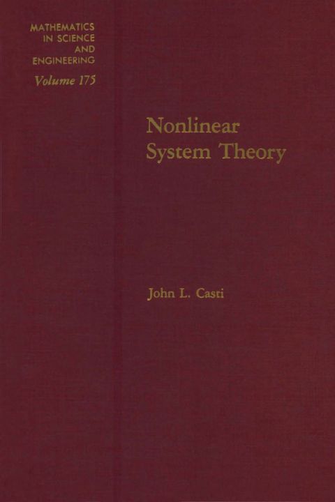 Cover image for book Nonlinear system theory