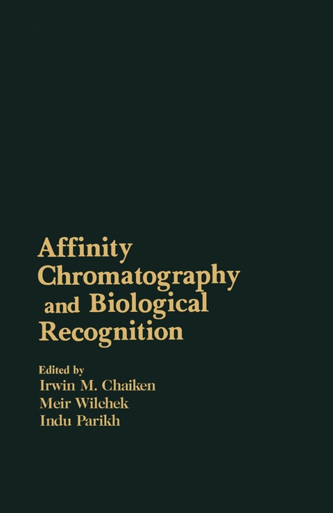 Cover image for book Affinity Chromatography and Biological Recognition