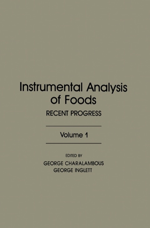 Cover image for book Instrumental analysis of food V1: Recent progress