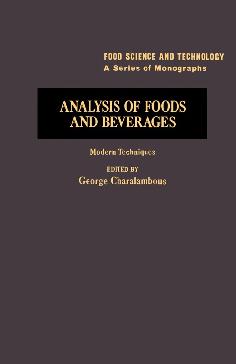 Cover image for book Analysis of Foods and Beverages: Modern Techniques