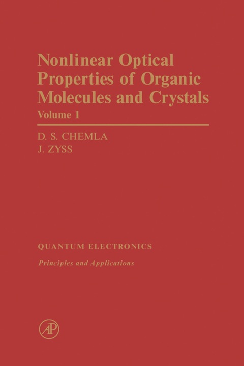 Cover image for book Nonlinear Optical Properties of Organic Molecules and Crystals V1