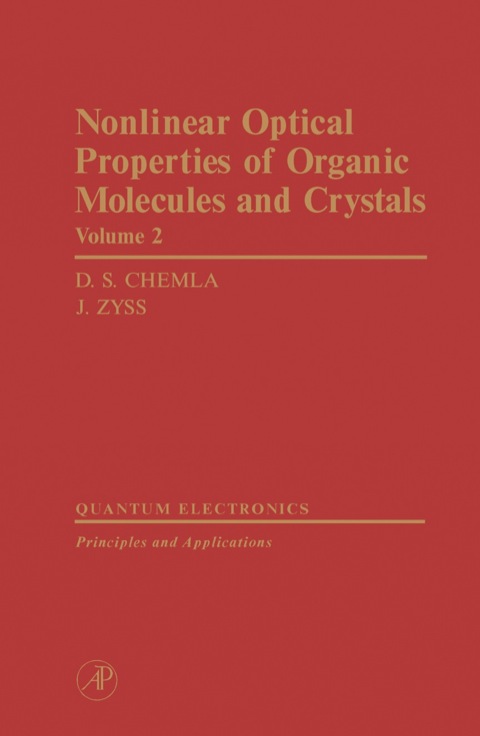 Cover image for book Nonlinear Optical Properties of Organic Molecules and Crystals V2