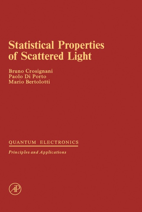 Cover image for book Statistical Properties of Scattered Light