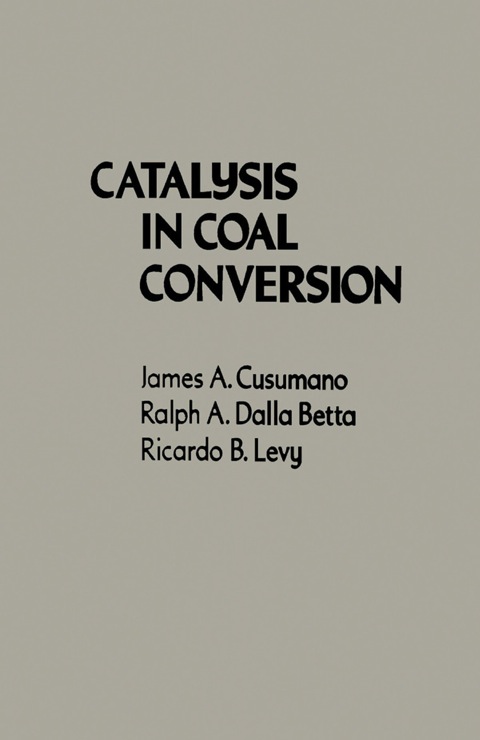 Cover image for book Catalysis In Coal Conversion