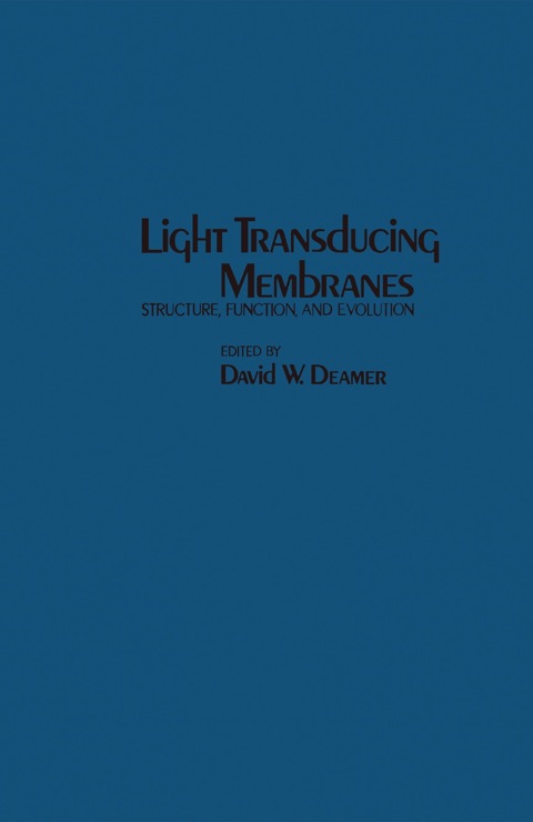 Cover image for book Light Transducing Membranes: Structure, Function, and Evolution