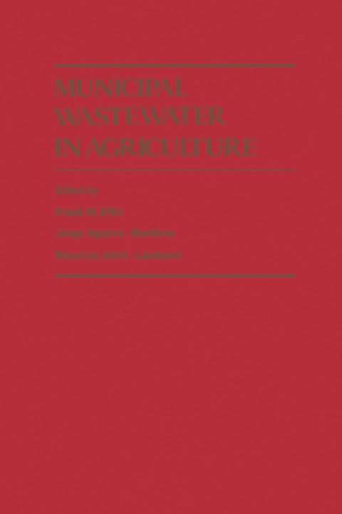 Cover image for book Municipal Wastewater In Agriculture