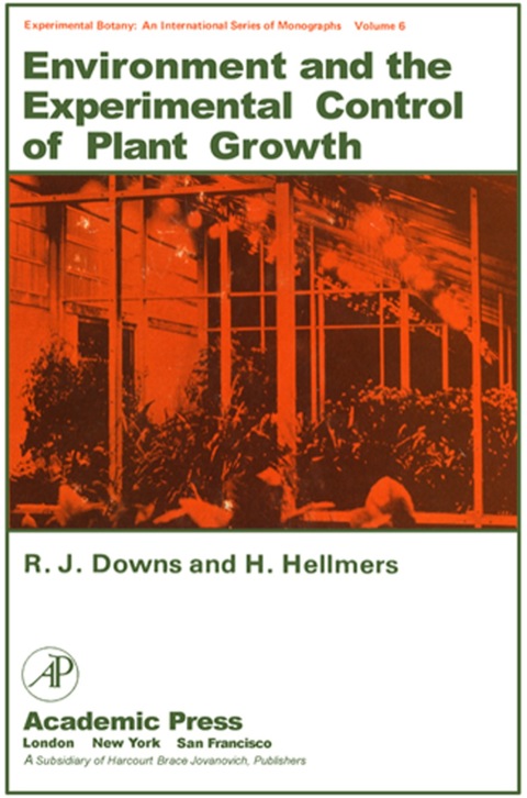 Cover image for book Environment and the Experimental Control of Plant Growth